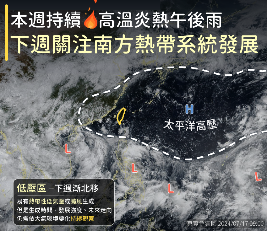 最快週末生成！氣象署曝「下週升級中颱」這2天風雨最大...專家示警：「從花蓮登陸」