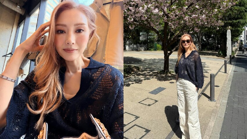 55歲李嘉欣提前慶祝母親節，穿無袖薄紗身材纖瘦，15歲兒子沒現身