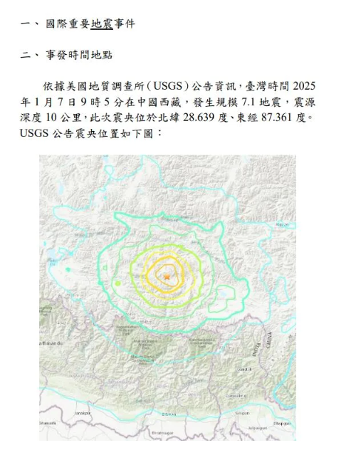 西藏7.0強震死傷慘重！專家嚇喊「威力等於16顆原子彈」　急示警「若出現一狀況」恐影響台灣