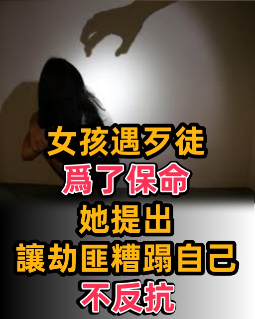 女孩遇歹徒，爲了保命，她提出讓劫匪糟蹋自己，不反抗