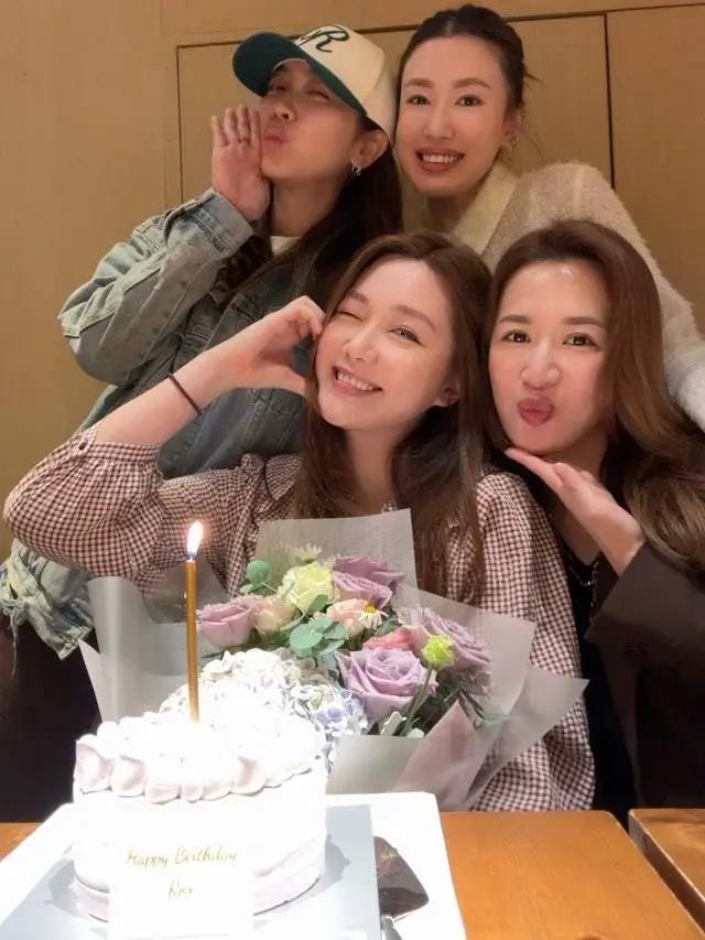 湯洛雯39歲生日與馬國明甜蜜慶祝，傳懷孕后首現身疑刻意遮肚