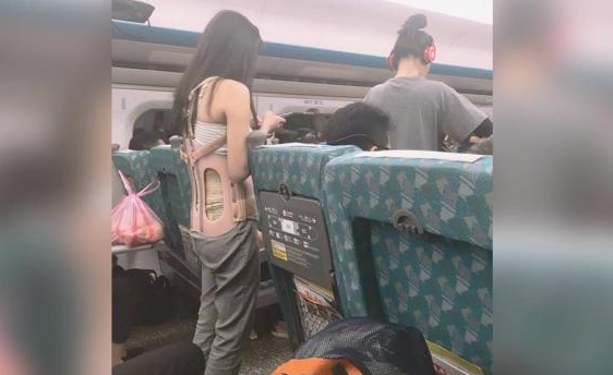 脊椎碎裂女「裝背架」搭高鐵苦等無人讓座!!! 心寒發文社會冷漠，反遭嗆爆「沒人欠妳」網戰翻：博愛座真的要廢除...