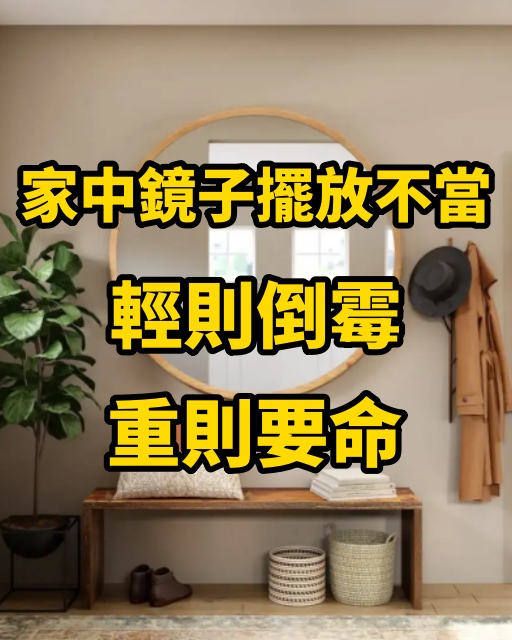 家中鏡子擺放不當，輕則倒霉，重則要命