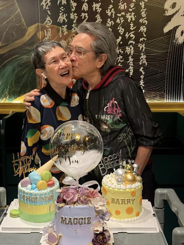 姜大衛三代同堂慶祝太太李琳琳76歲生日，60歲女婿曹永廉獲贊凍齡