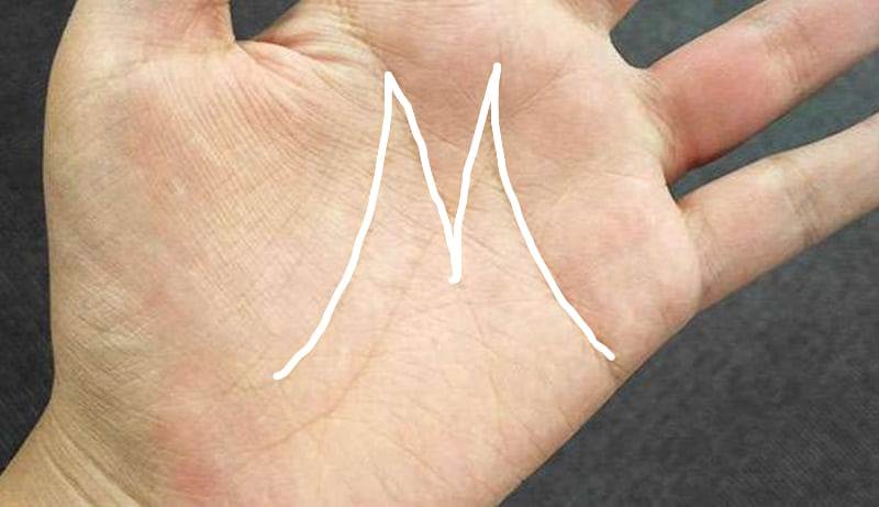 百年難遇！手有「M紋的人」是少有的福星，必定「大富大貴」不用愁