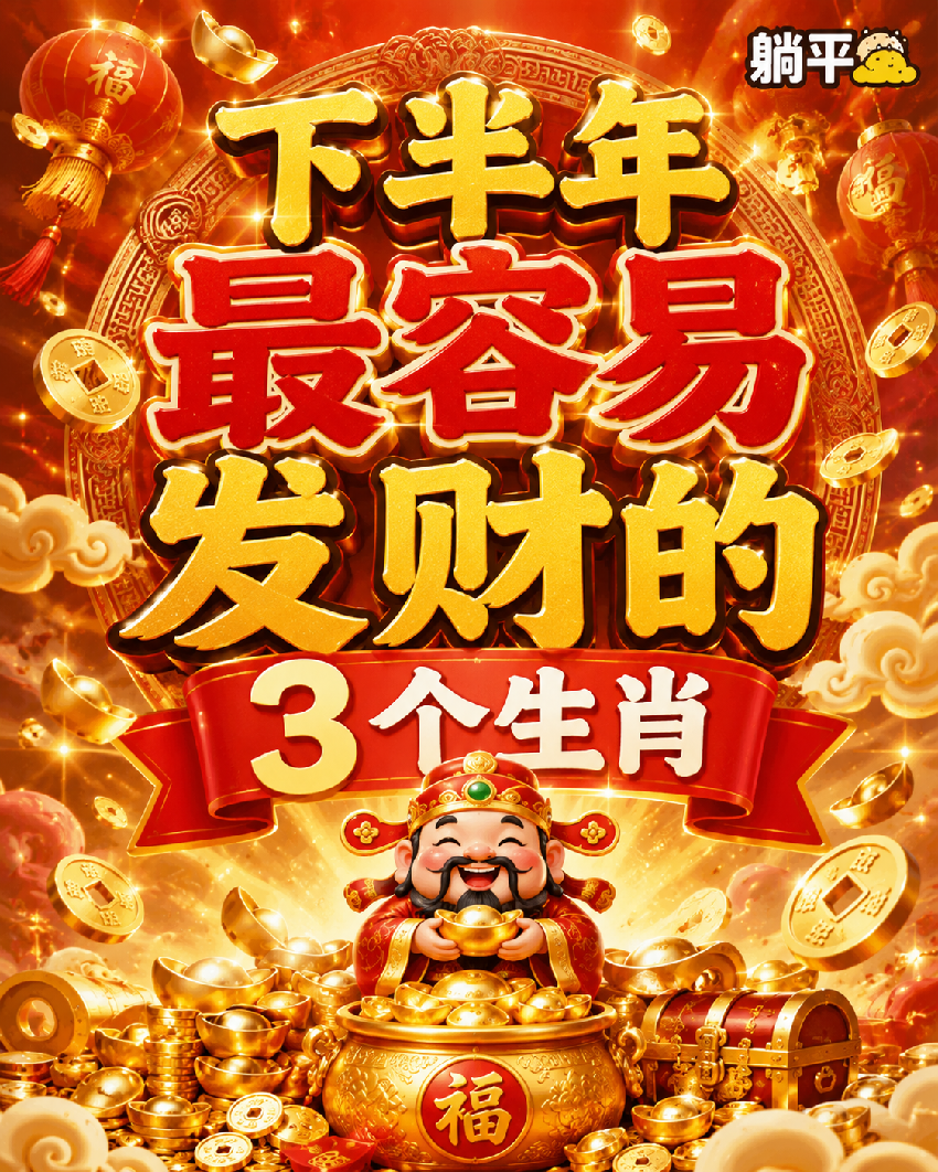 下半年最容易發財的3個生肖 2026