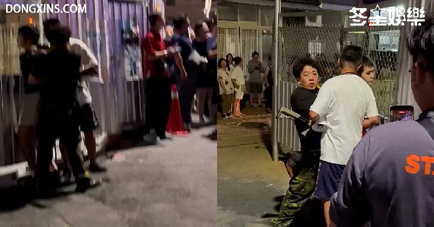 宮廟活動變角頭真人版！男子手持長槍鎖定王識賢喊「我要坐阿慶」 現場爆發圍捕亂鬥...