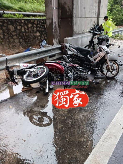 轎車直撞避雨摩哆 騎士保齡球般被碾 3死3重傷