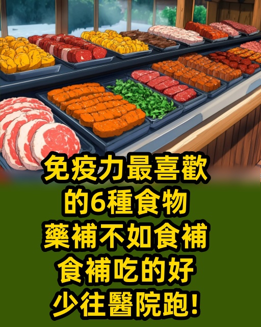 免疫力最喜歡的6種食物，藥補不如食補，食補吃的好，少往醫院跑！