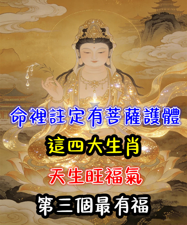 命裡註定有菩薩護體！這四大生肖天生旺福氣，第三個最有福