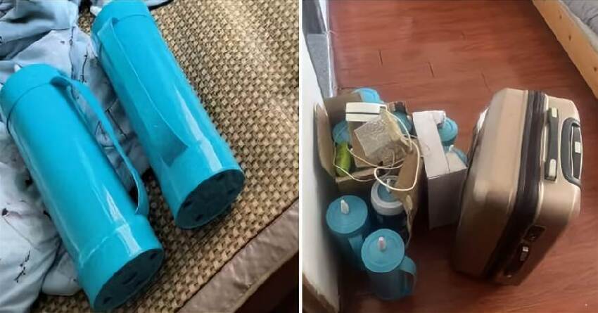 女房東退租打掃驚見「床上2藍色怪瓶」！本以為是普通垃圾…細看「1細節」后秒報警