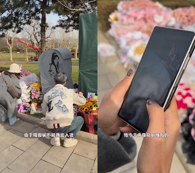 周海媚離世一周年！兩隻愛犬團聚，李勤勤帶去北京墓園拜祭太催淚