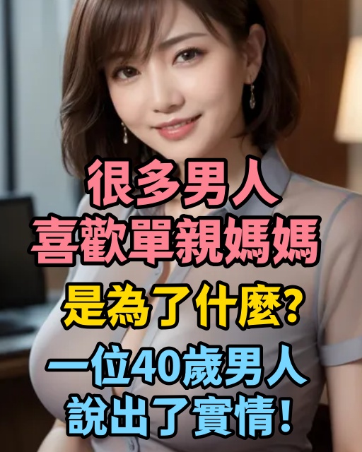 很多男人喜歡單親媽媽，是為了什麼？一位40歲男人說出了實情！