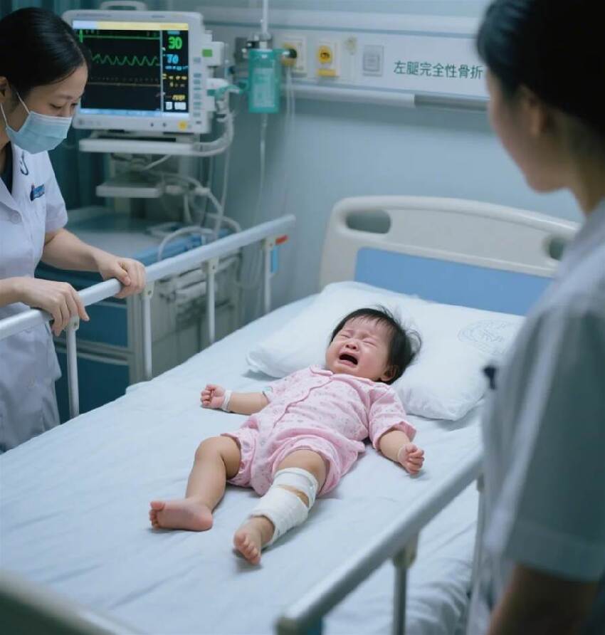 台南七月大女嬰「左腿完全性骨折」媽控遭虐!保母甩鍋「我不知」社會局出手大快人心