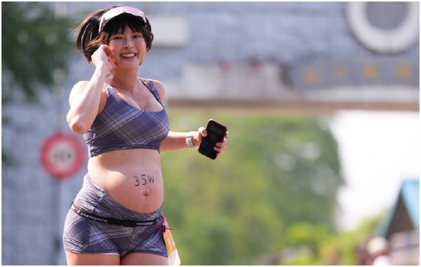 懷孕9個月跑馬拉松！女星遭批「不顧胎兒安全」嚴肅回應