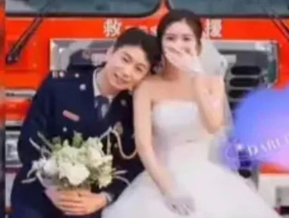 妙齡女失戀想不開！消防員救援「不慎扯掉她褲子」 3個月後兩人結婚「超甜婚紗照曝光」：非你不嫁❤️