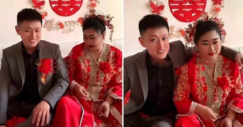 男子結婚對象是「自己姐姐」，現場緊摟新娘一臉寵溺，網友直言：怎麼下得去手？