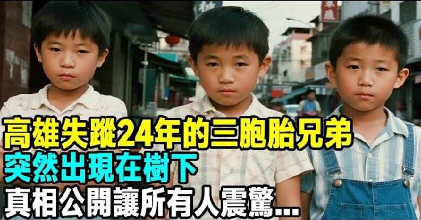 高雄失蹤24年的三胞胎兄弟，突然出現在樹下，真相公開讓所有人震驚...