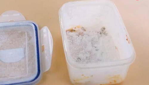 塑膠飯盒沾上油污，怎麼洗都油膩膩的，教妳3招，一沖就干凈
