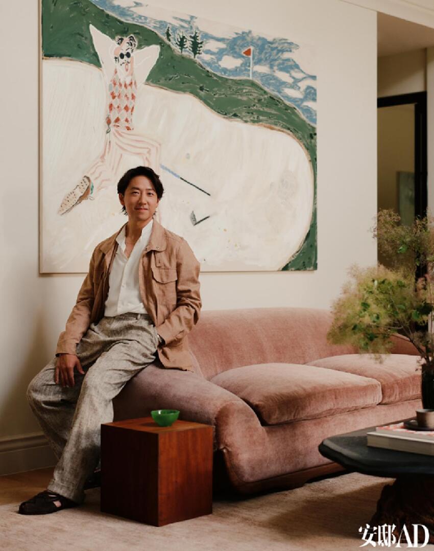 吳千語施伯雄在上海新家拍大片,4層別墅公開,老錢風裝修真高級