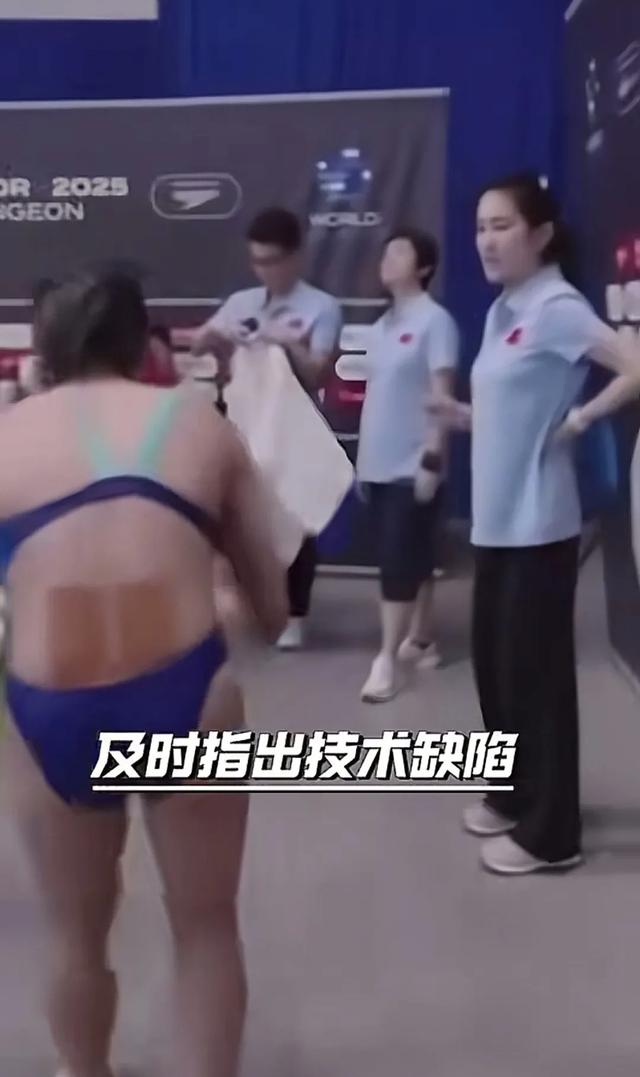只要有陳若琳教練在，全紅嬋都很放鬆，不太緊張，因為她心裡有底