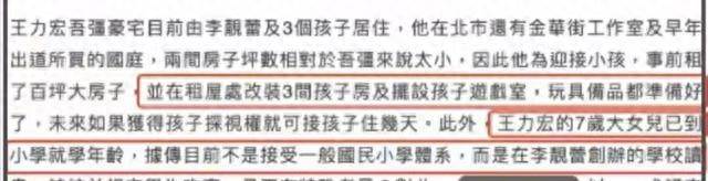 離婚2年，11歲還未上學的孩子，揭開了王力宏和李靚蕾僅剩的體面