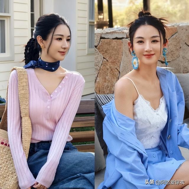 別再抱怨自己沒衣服穿了,薇婭8套不重樣春裝,照搬可以美一整季