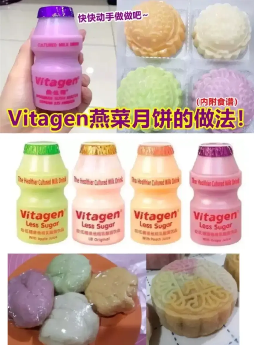 【中秋月餅自己做】Vitagen月餅做法超簡單！大人小孩都愛吃！（內附食譜）快快動手做做吧~