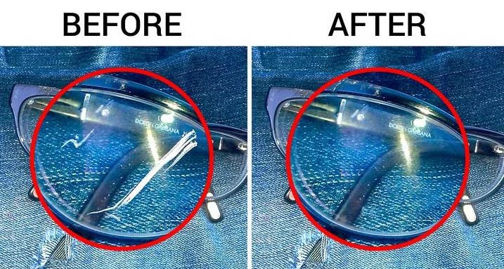 眼鏡用久了全是劃痕？教你簡單處理方法，鏡片比新買的還乾淨，早學會早受益！