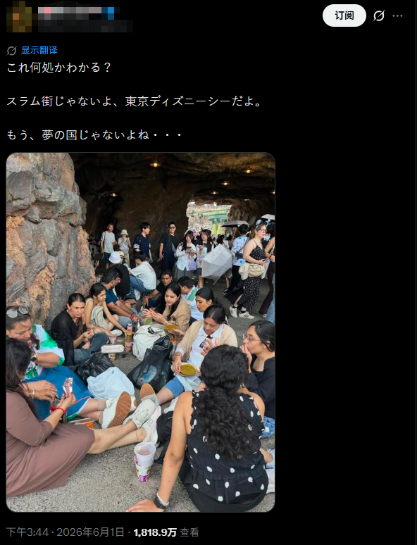 日網嘩然！東京迪士尼淪為外國遊客的「野餐現場」？！日本人徹底破防...