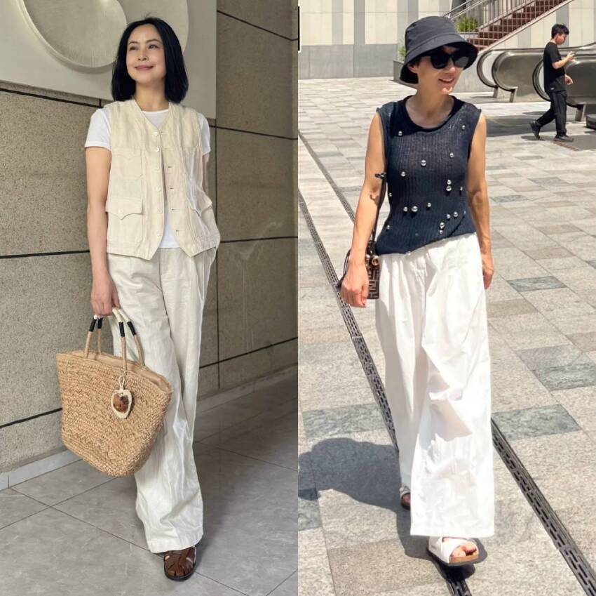 白褲子也太減齡了,但50+女性要記住「三穿三不穿」