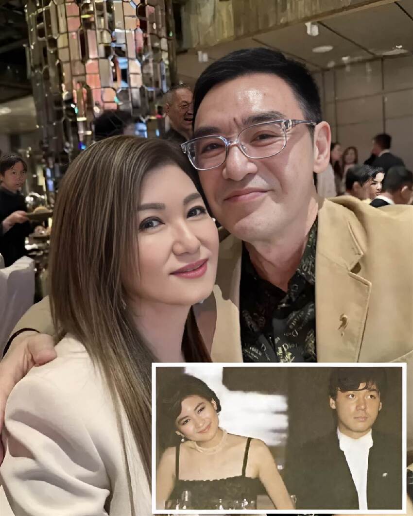 72歲鍾鎮濤獨自參加婚禮，與前任坐同一桌，兩人分手39年仍「貼臉合照」