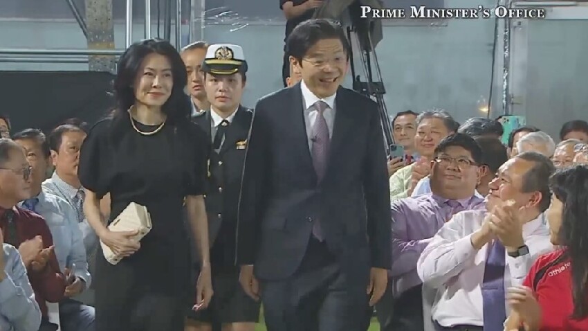 新加坡新總理｜黃循財夫人陪進場成焦點  網民大讚優雅
