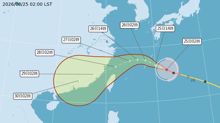 恐狂掃北海！沙德爾風雨增強「不只北部遭殃」這時段雨勢最猛