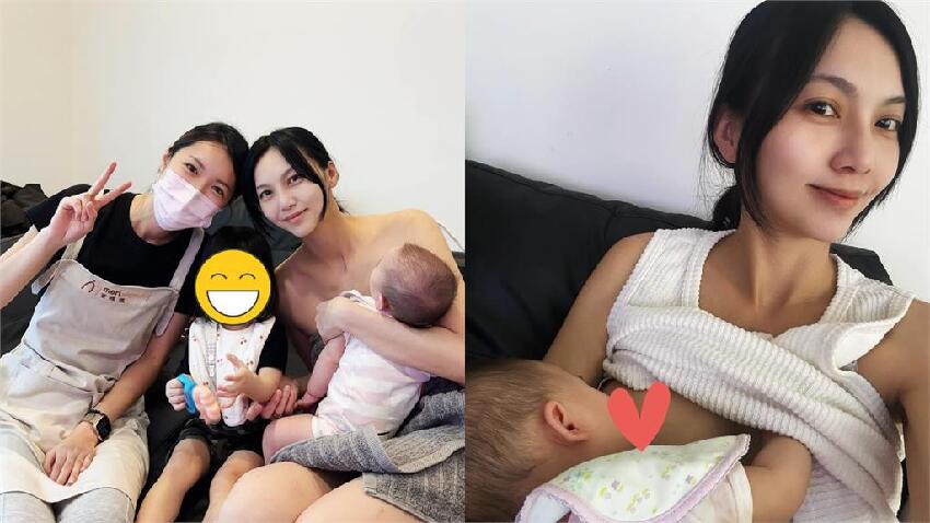 謝和弦妻寬衣「哺乳2寶照」超溫馨！上身全淨空曝「產後危機」：痛到不能睡