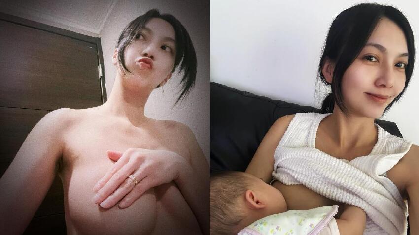 謝和弦妻寬衣「哺乳2寶照」超溫馨！上身全淨空曝「產後危機」：痛到不能睡