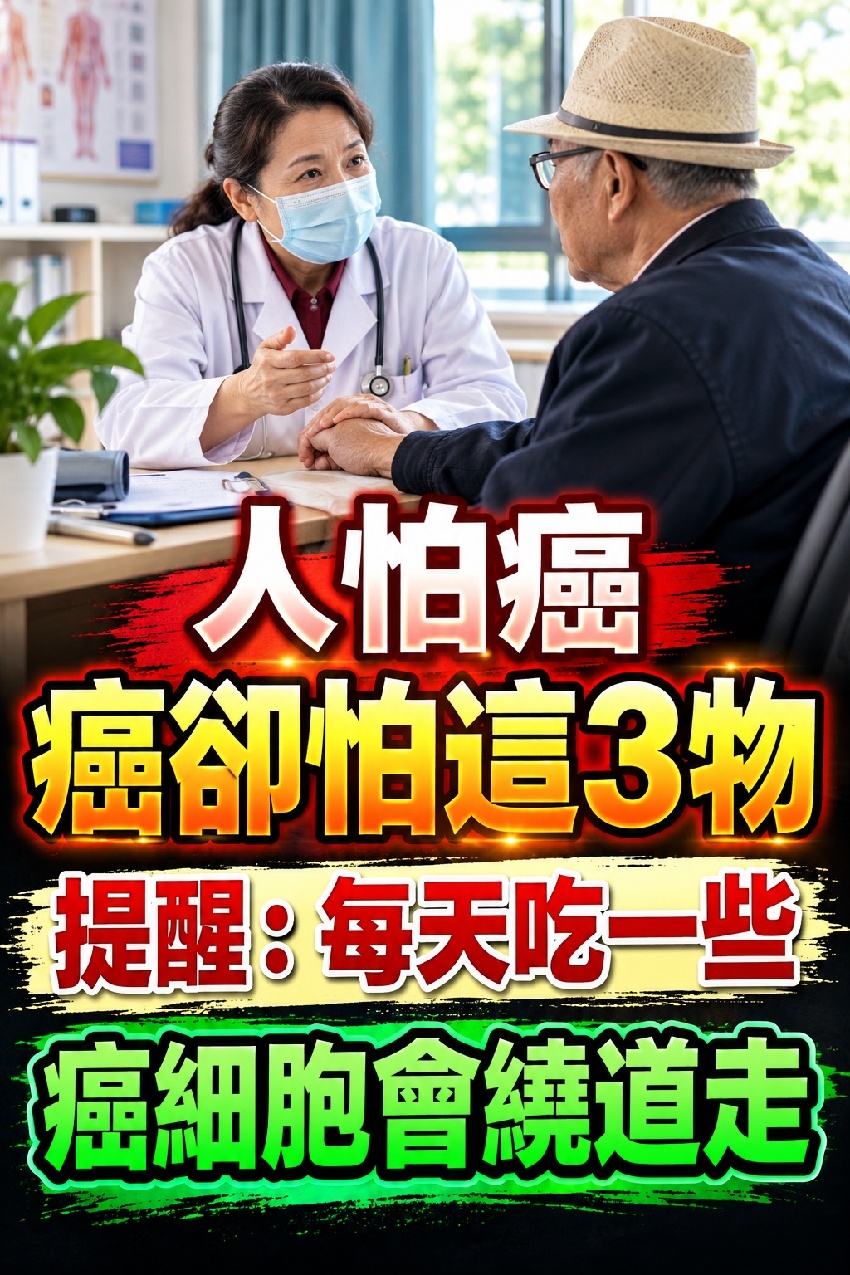 人怕癌，癌卻怕「這3物」！提醒：每天吃一些，癌細胞會「繞道走」