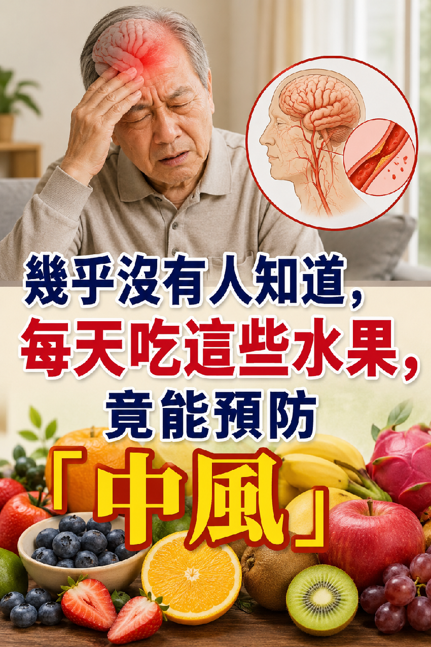 幾乎沒有人知道，每天吃這些水果，竟能預防「中風」
