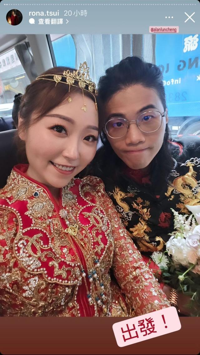 香港女星古堡奢華大婚！宛如童話公主，夫妻對瓶吹灌紅酒畫風突變