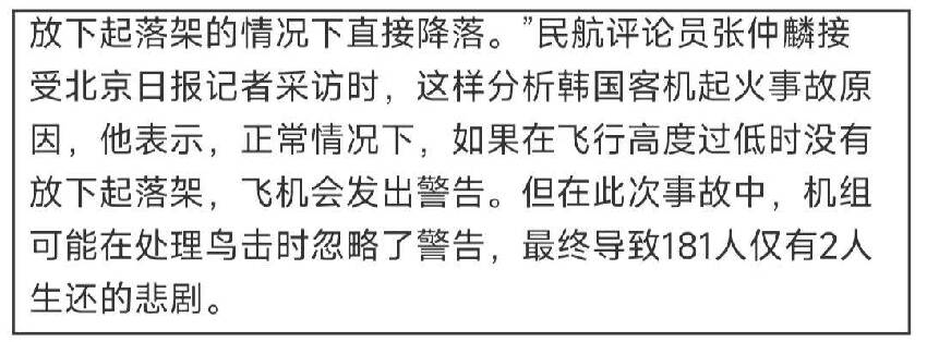 韓國空難不是鳥的原因，「人為因素」也很大，韓國大媽目睹墜毀全過程