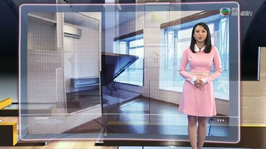 30歲前TVB主播結婚，低胸婚紗展示性感鎖骨，去年自薦加入政府