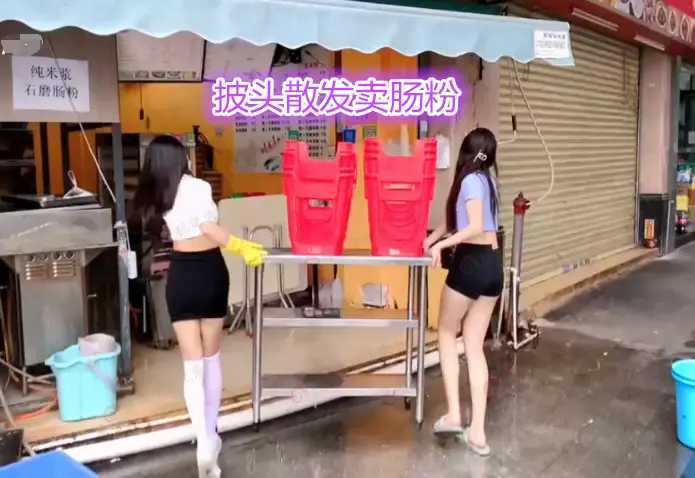廣東：兩女子開店賣腸粉生意火爆，顧客：老闆娘漂亮能幹，味道好