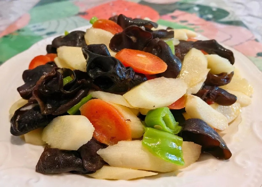 山藥炒黑木耳 健脾養胃 活血化瘀