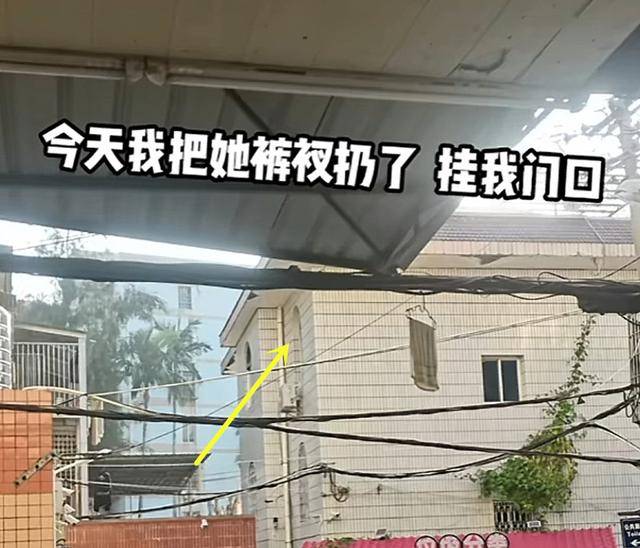 福建一女子把內褲掛門口，店老闆覺得膈應扔掉，她拿內褲過來晃悠