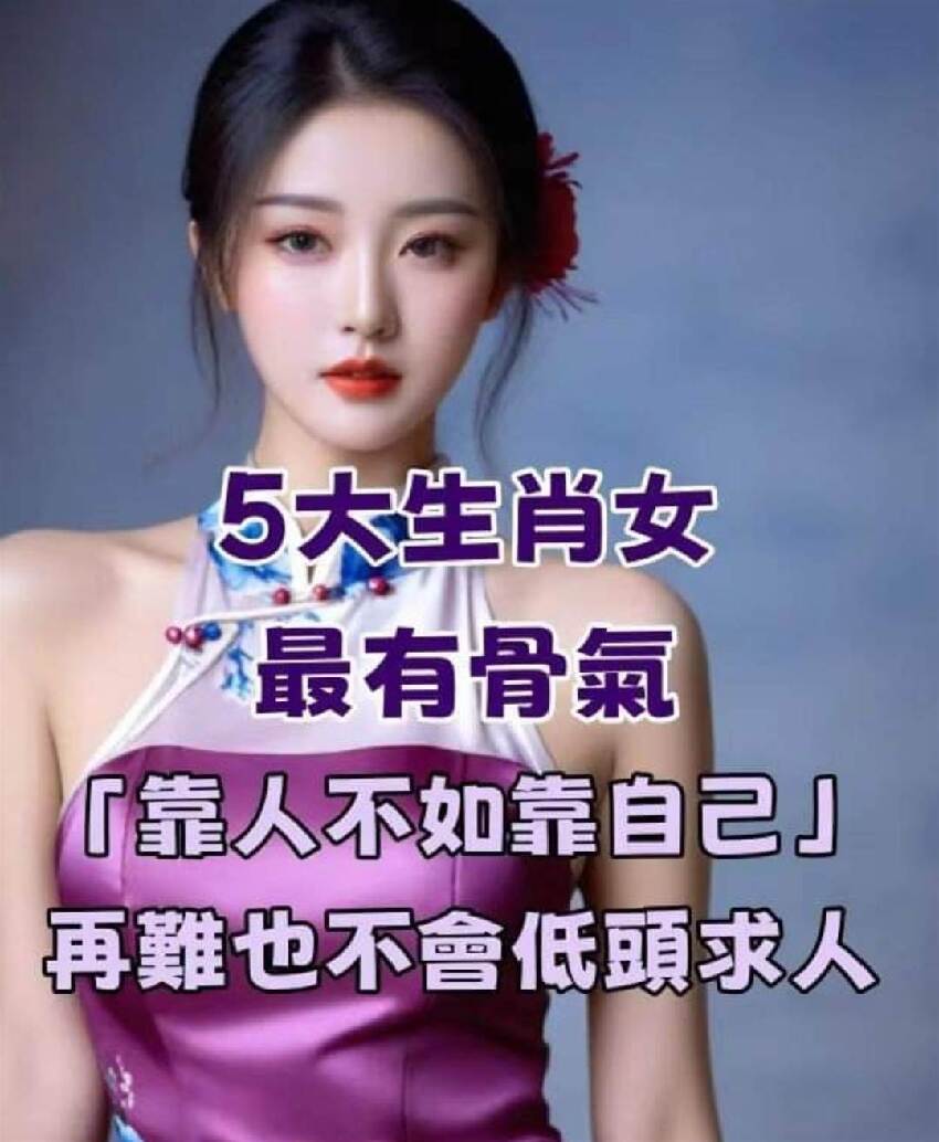 最有骨氣的5大生肖女「靠人不如靠自己」再難也不會低頭求人