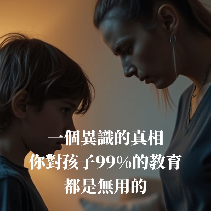 一個反常識的真相:你對孩子99%的教育,都是無用的