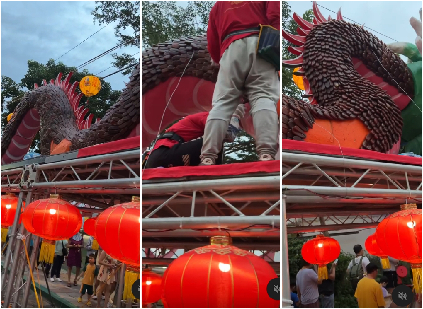 山陀兒來襲！東港迎王祭急拆「龍麟鳳羽」1500斤烏魚子、乾魷魚