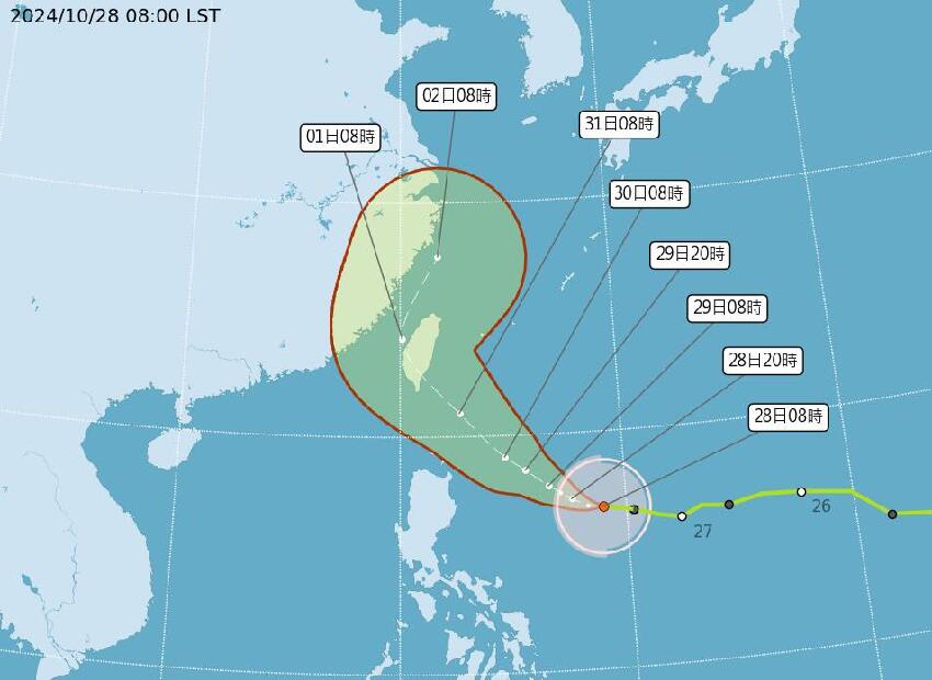 康芮持續增強「一路向西」從花東登陸？賈新興曝「這天」發海警、隔天發陸警