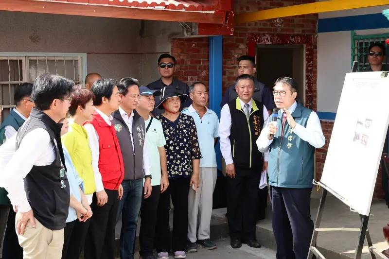 赴台南視察風災復建 賴清德：捷運藍線明年動土