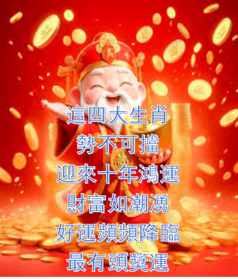 這四大生肖勢不可擋，迎來十年鴻運，財富如潮湧，好運頻頻降臨，最有頭獎運